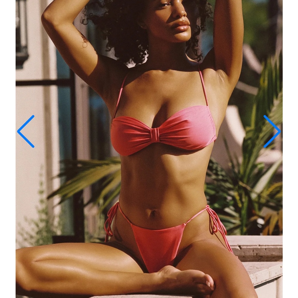 Pink Women's Swimwear Bikini Set